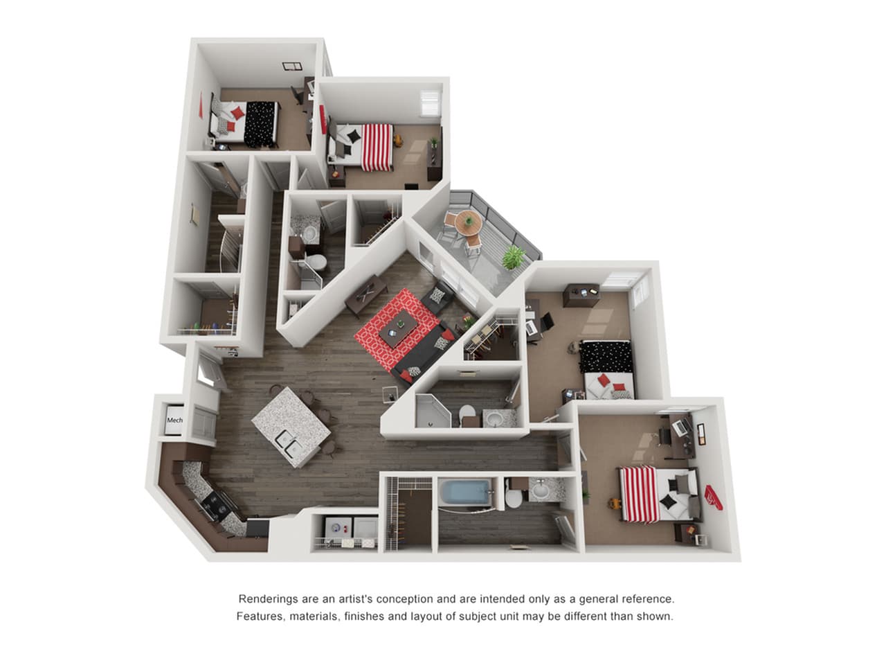 ou apartment floor plan